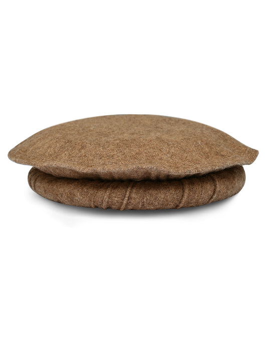 Handmade Wool Blend Chitrali Cap – Classic Dark Brown Pakol | Traditional Men’s Winter Hat