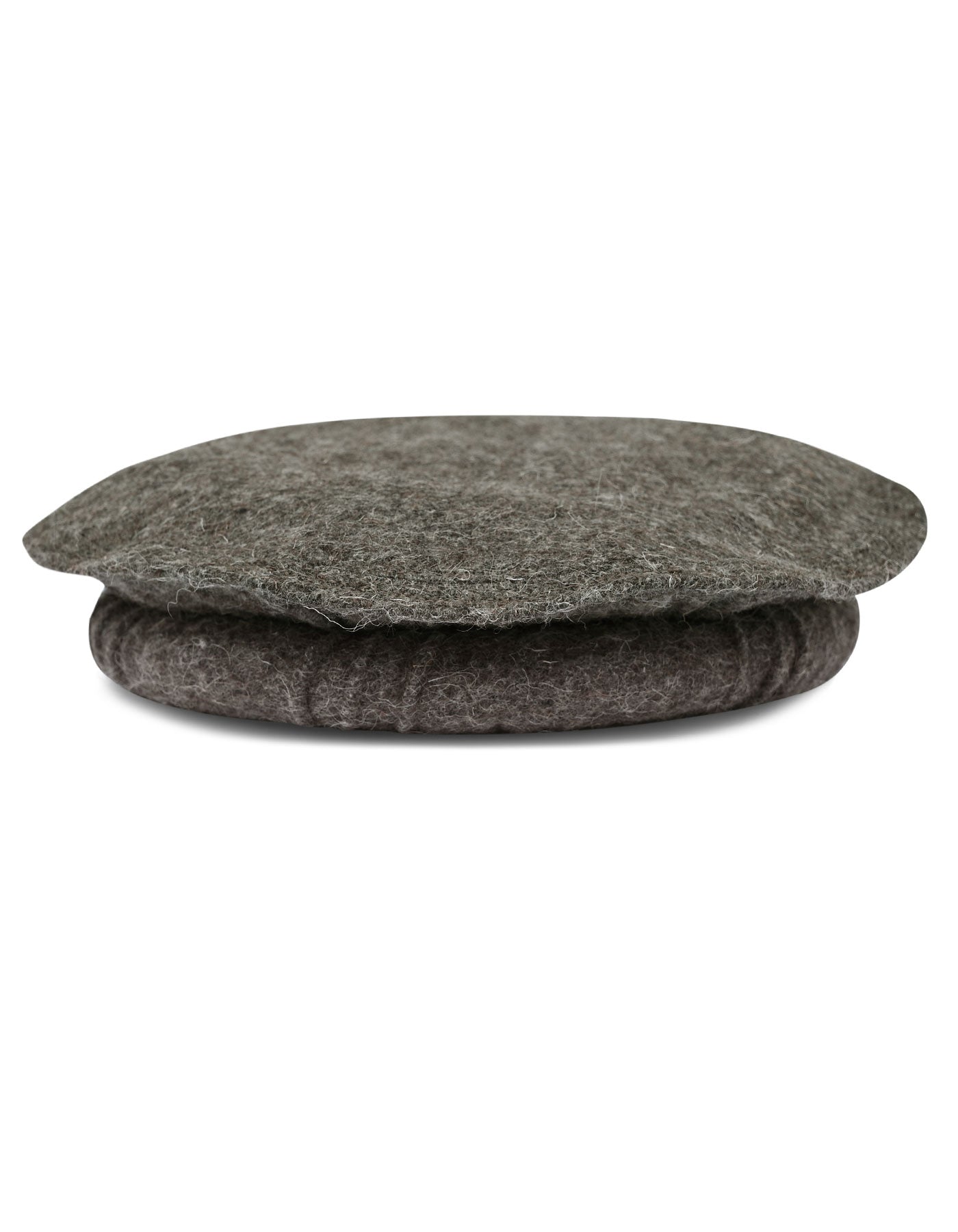 Charcoal Chitrali Cap – Handmade Wool Blend Pakol Hat | Traditional Plain Cultural Style