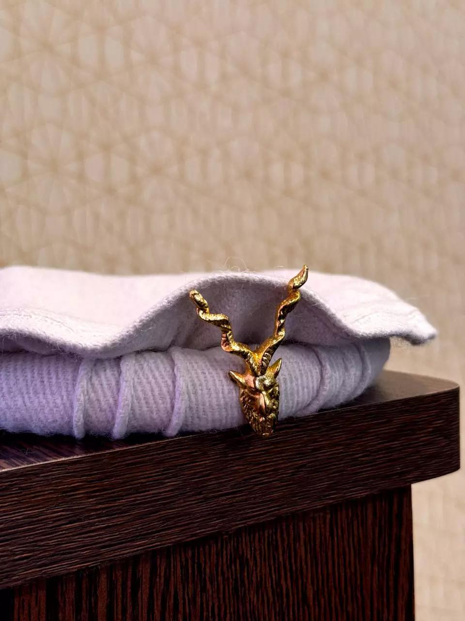 Nature’s Peak Chitrali Cap with Markhor Lapel Pin