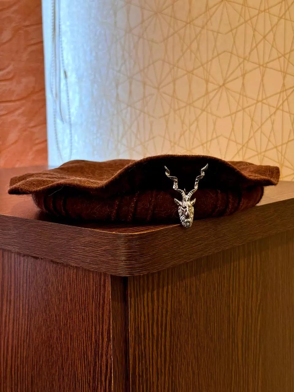 Nature’s Peak Chitrali Cap with Markhor Lapel Pin